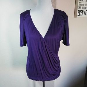 Ralph Lauren Green Label Purple Blouse Size XL